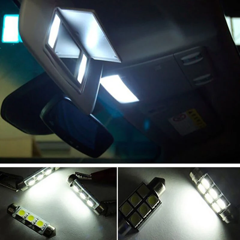 20pcs 6000K Car LED Light Decoding Reading Light Set White Light License Plate Light for Mercedes/Benz C W204 2008-2015 — view 10