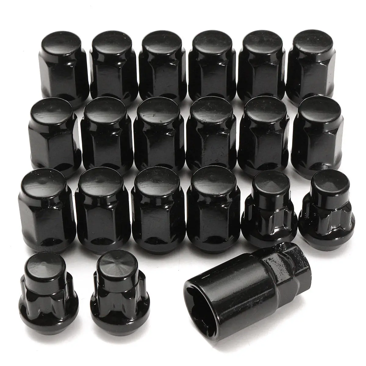 20Pcs/Set M12 x 1.5 Wheel Nuts 19mm Hex Locking Nut Blots — view 2