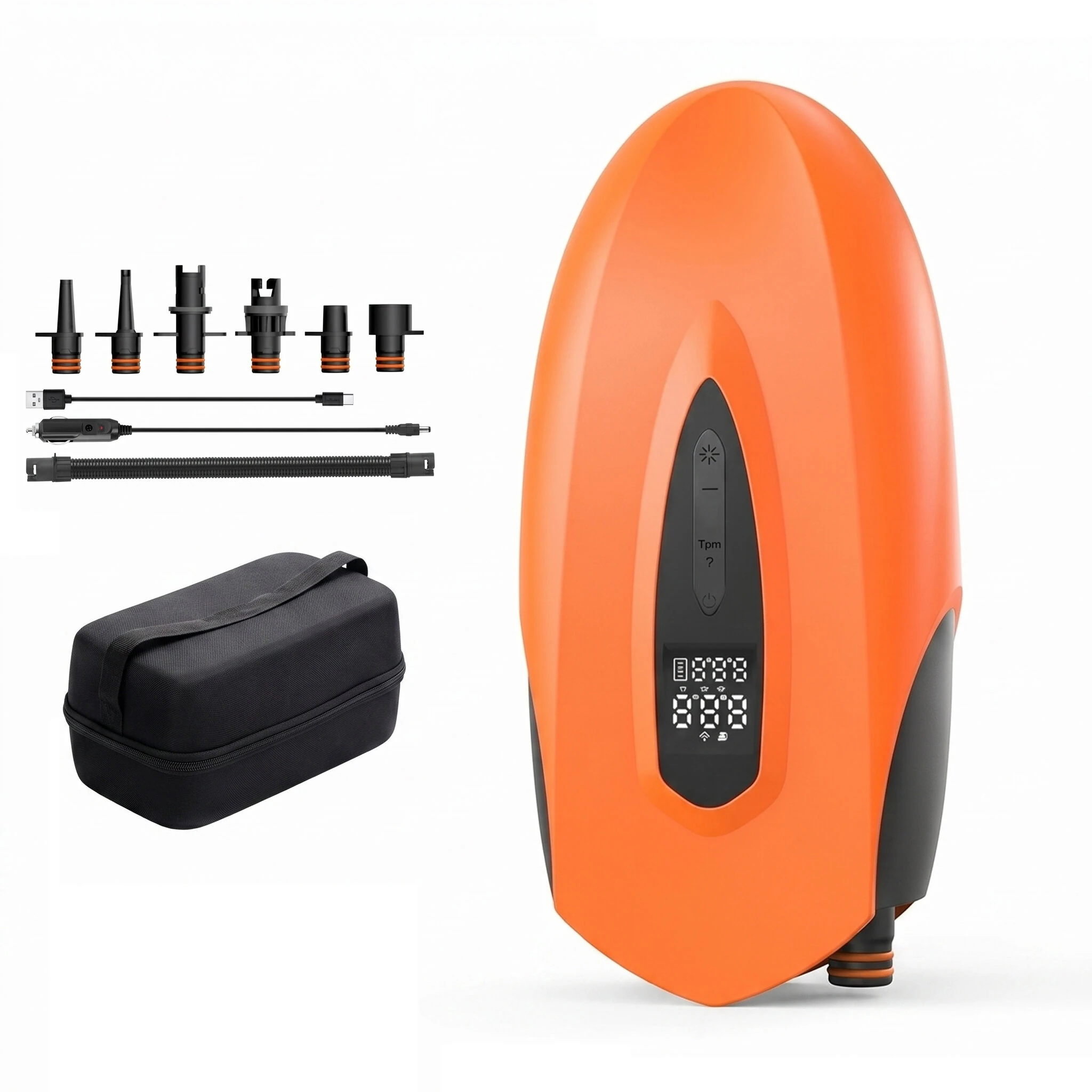 20PSI Electric Air Pump for Paddle Board 12000mAh Cordless 12V DC for SUP Inflator with Auto Shut Off for Kayak Inflatables — view 9