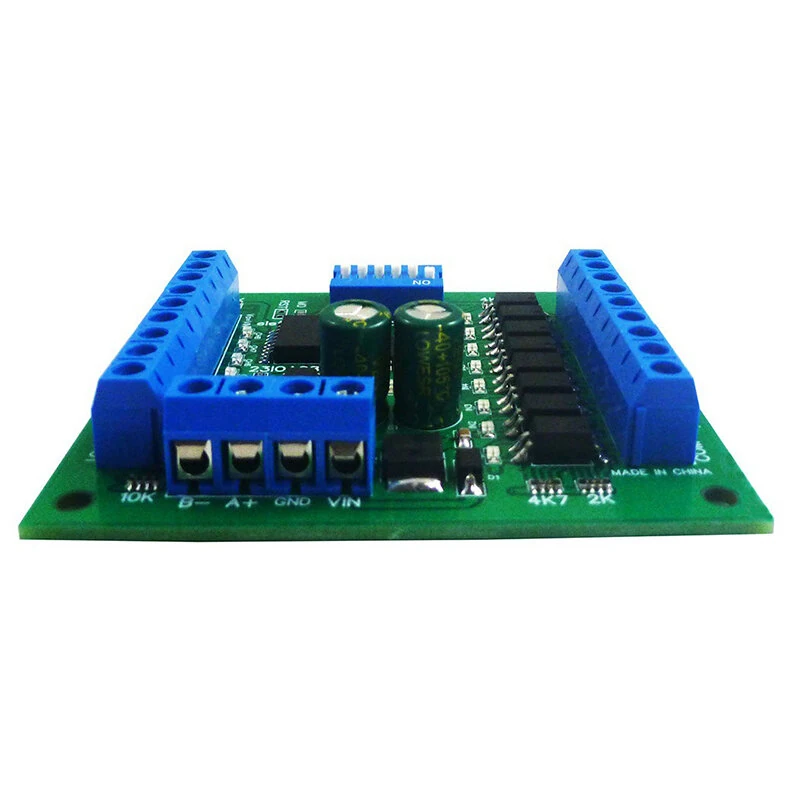 23IOA08 8CH Multifunctional RS485 Remote IO Module PLC DI-DO Expansion Board DIN Guide Rail — view 4