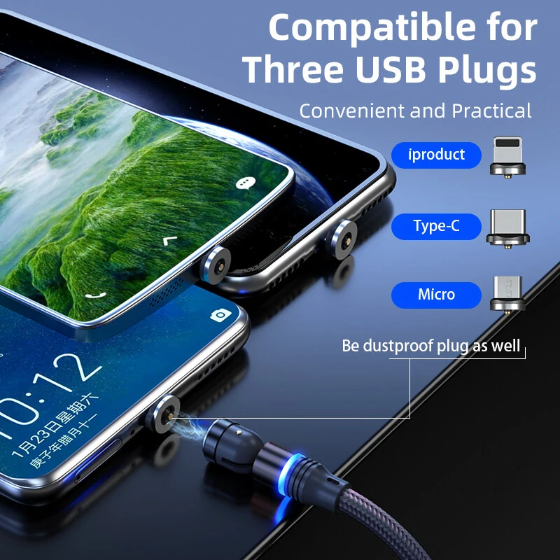 2.4A USB-A to Type-C/Micro/iP Charging Cable Copper Core Line 1M/2M Long for iPhone 12 13 14 14Pro for Huawei Mate50 for Samsung Galaxy S23 for Oppo Reno9 for Redmi K60 — view 7