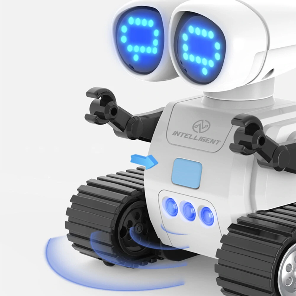 2.4GHz Mini Remote Control Programming Robot Multifunctional LED Lights Control Omnidirectional Marching Robot Toy for Children — view 3