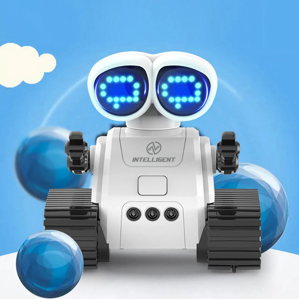 2.4GHz Mini Remote Control Programming Robot Multifunctional LED Lights Control Omnidirectional Marching Robot Toy for Children — view 7