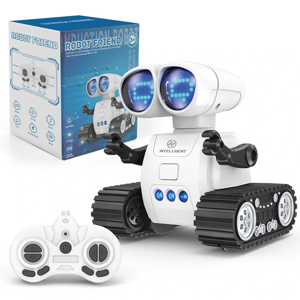 2.4GHz Mini Remote Control Programming Robot Multifunctional LED Lights Control Omnidirectional Marching Robot Toy for Children — view 8