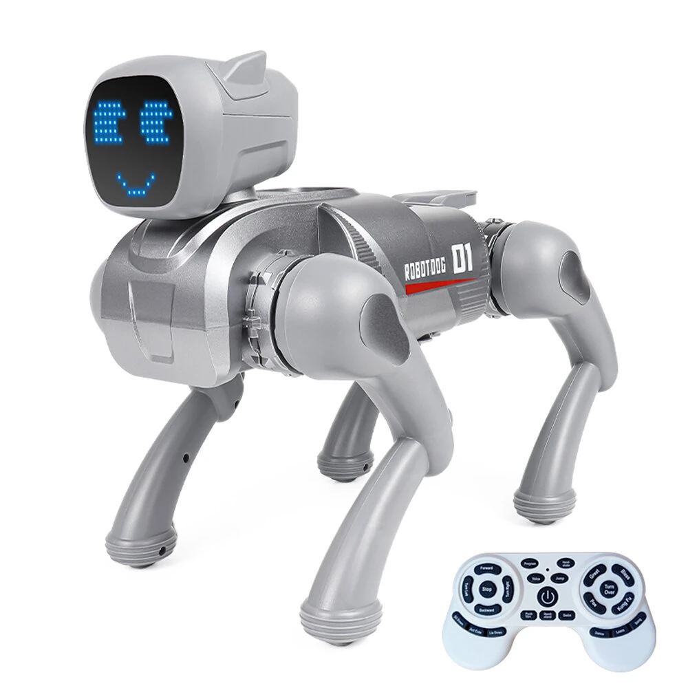 2.4GHz Remote Control Mechanical AI Intelligent Robot Dog Programming Interactive Toy Voice App Bluetooth Control for Children Gift — Pricio