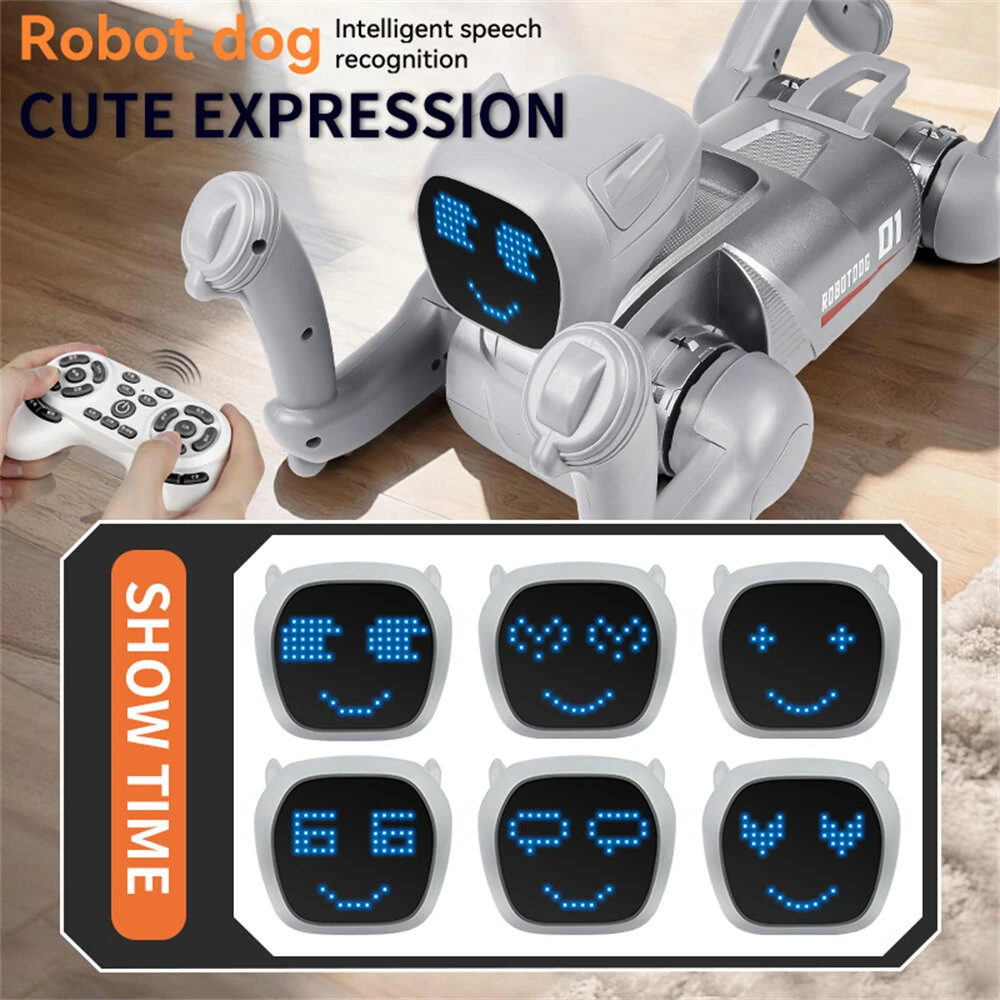 2.4GHz Remote Control Mechanical AI Intelligent Robot Dog Programming Interactive Toy Voice App Bluetooth Control for Children Gift — view 6