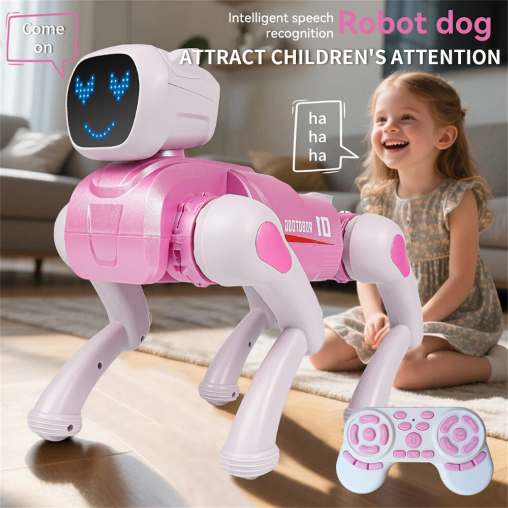 2.4GHz Remote Control Mechanical AI Intelligent Robot Dog Programming Interactive Toy Voice App Bluetooth Control for Children Gift — view 7