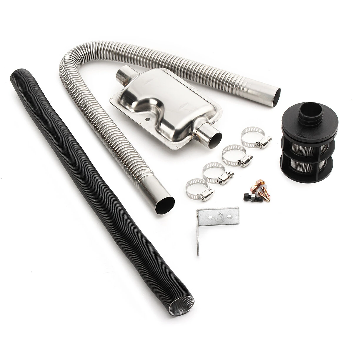 24mm Exhaust Silencer & 25mm Filter Exhaust and Intake Pipe for Air Diesel Heater Accessories — Pricio