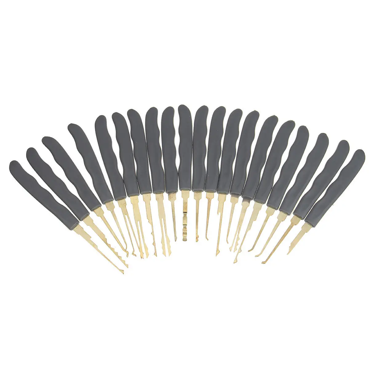 24pcs Single Hook Lock Pick Set with 1Pc Transparent Lock Locksmith Practice Training Skill Set — view 6