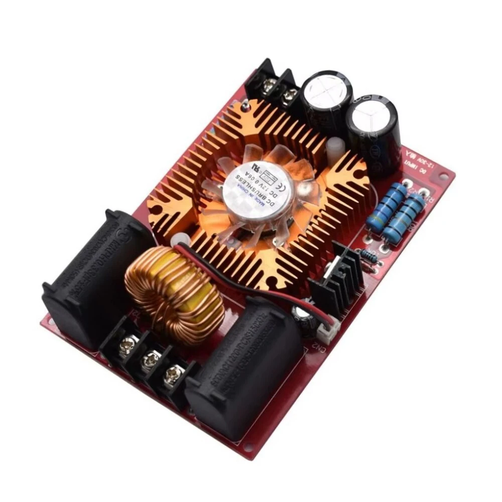 250W DC 12-30V ZVS Induction Heating Board Driver Module Heater DIY Ignition Coil Heater Kit High-Voltage Generator — view 5
