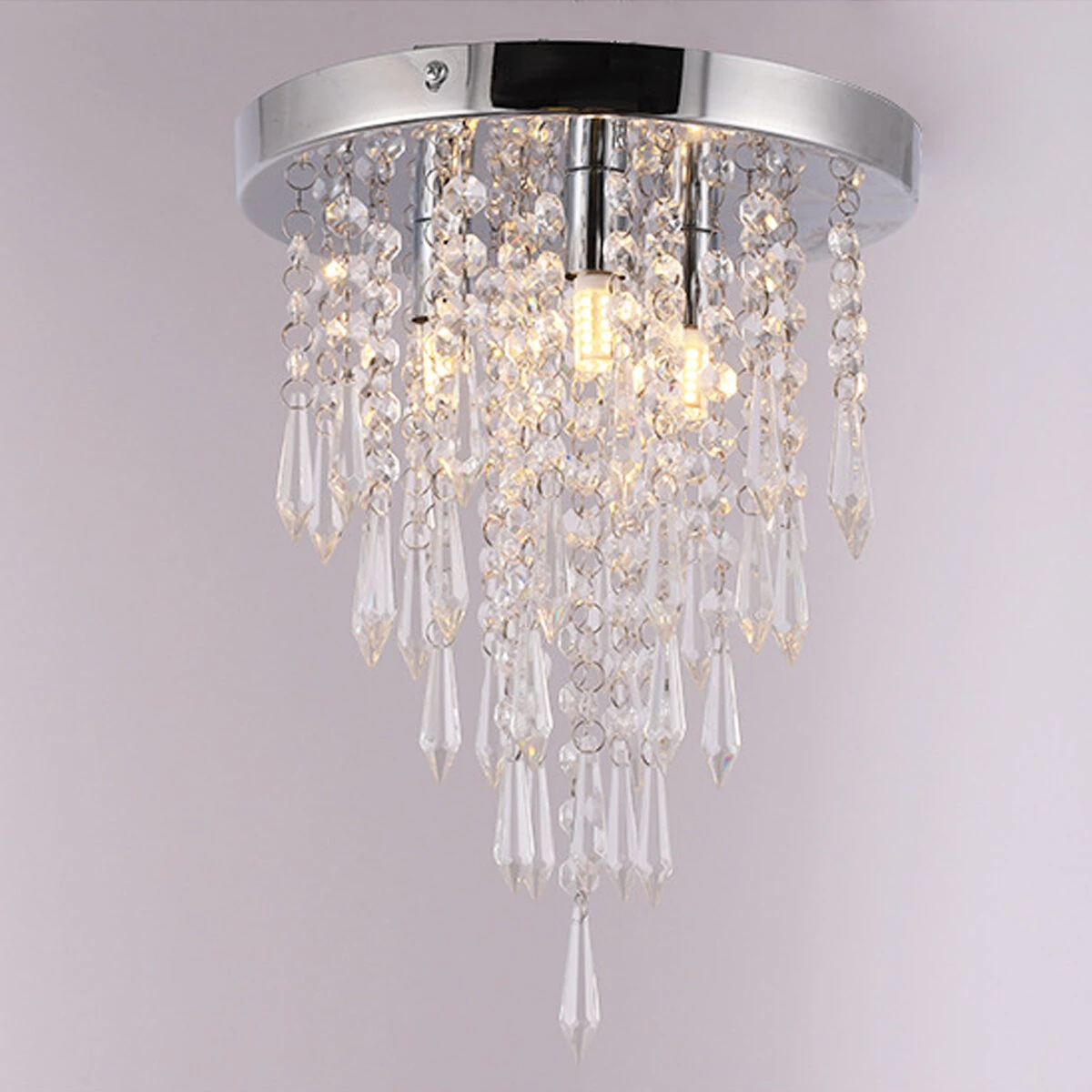 250x265MM Crystal Chandeliers Crystal Ceiling Light For Bedroom Hallway Living R — view 3