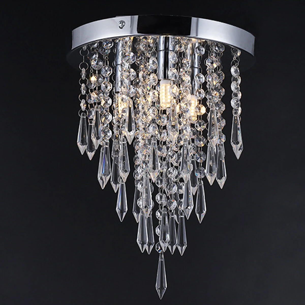 250x265MM Crystal Chandeliers Crystal Ceiling Light For Bedroom Hallway Living R — view 4