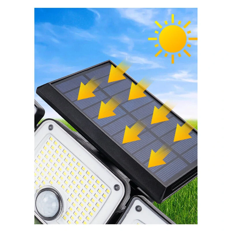 280LED Waterproof Solar Light Motion Sensor Outdoor Body Sensor Light Separate Solar Wall Lamp Street Light — view 7