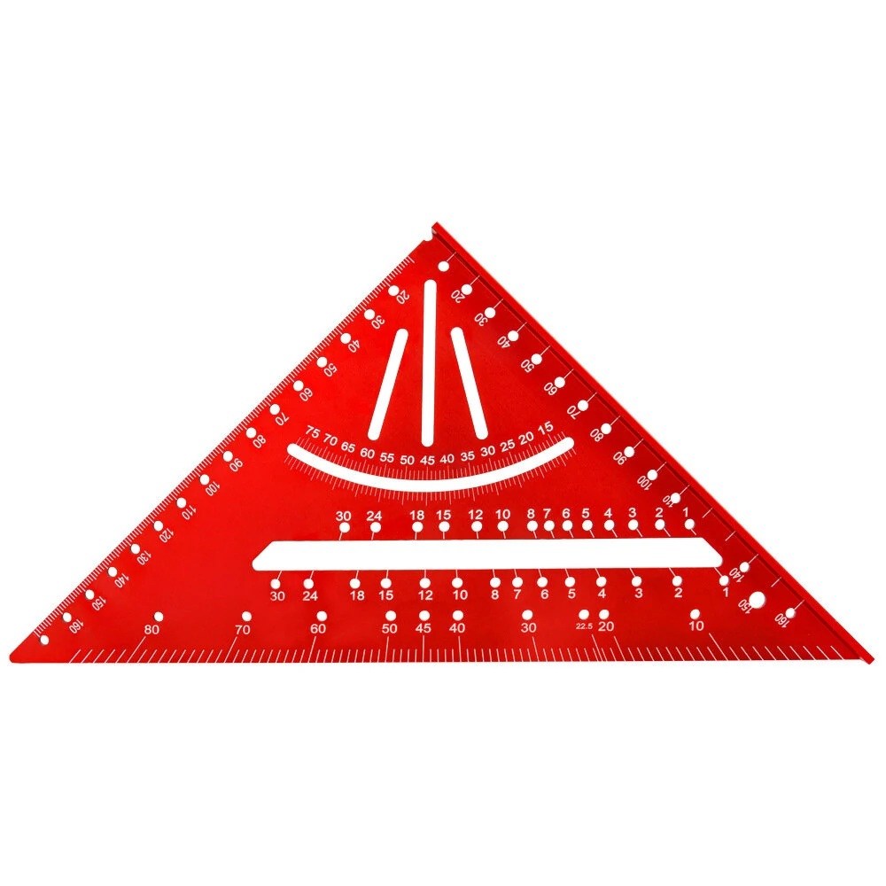 2in1 Aluminum Alloy Triangle Ruler Multifunctional Tool for Precise Line Drawing with Frequently used Fixed Positioning Angles Robust and Long-lasting Design — view 3