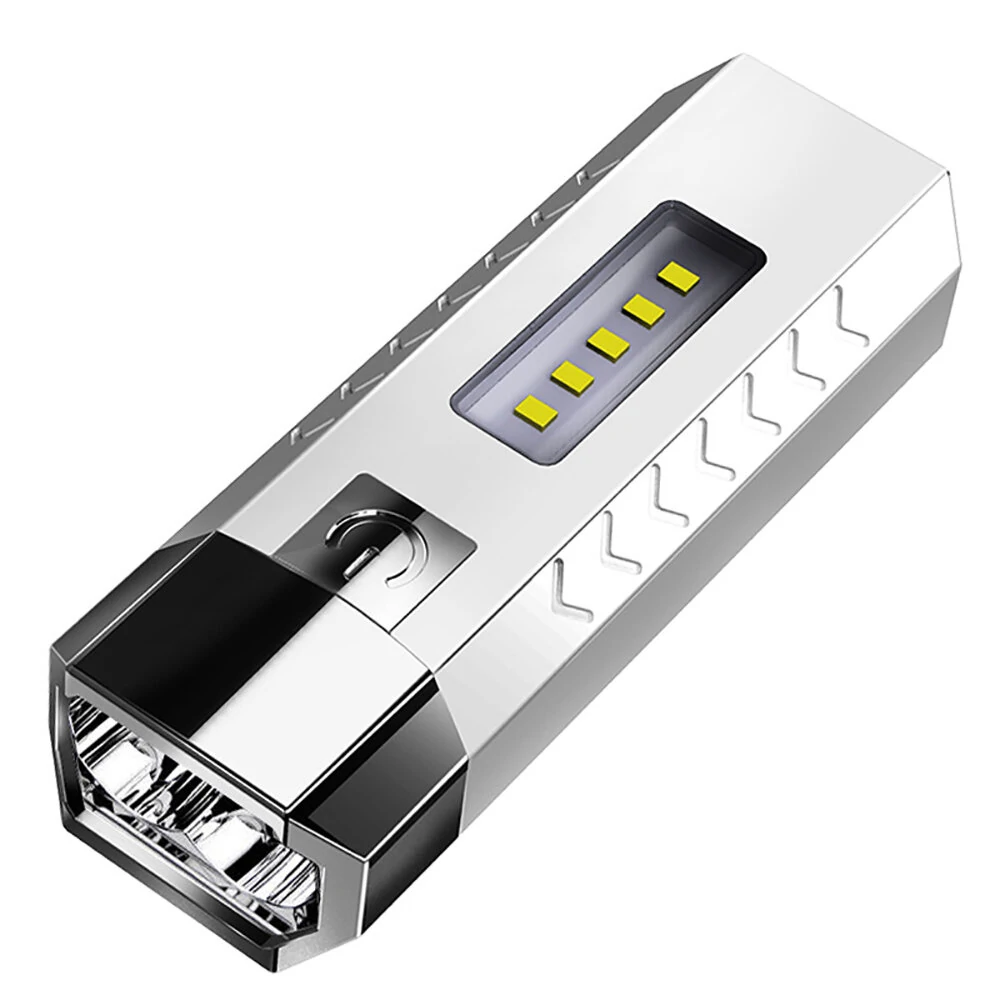 2*LED+5*COB Three Light Sources Flashlight 18650 USB Rechargeable Portable Waterproof  Led Torch With Power Bank Function — Pricio