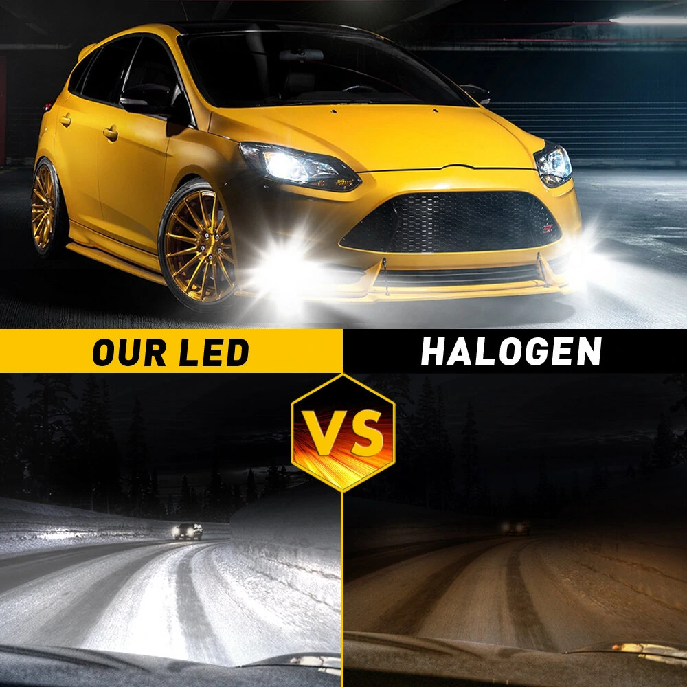 2PCS 30000LM E2 Canbus LED Headlight H4 H7 H11 Car Front LED Fog Lamp Bulbs DC9-18V Hi-Low Beam — view 3