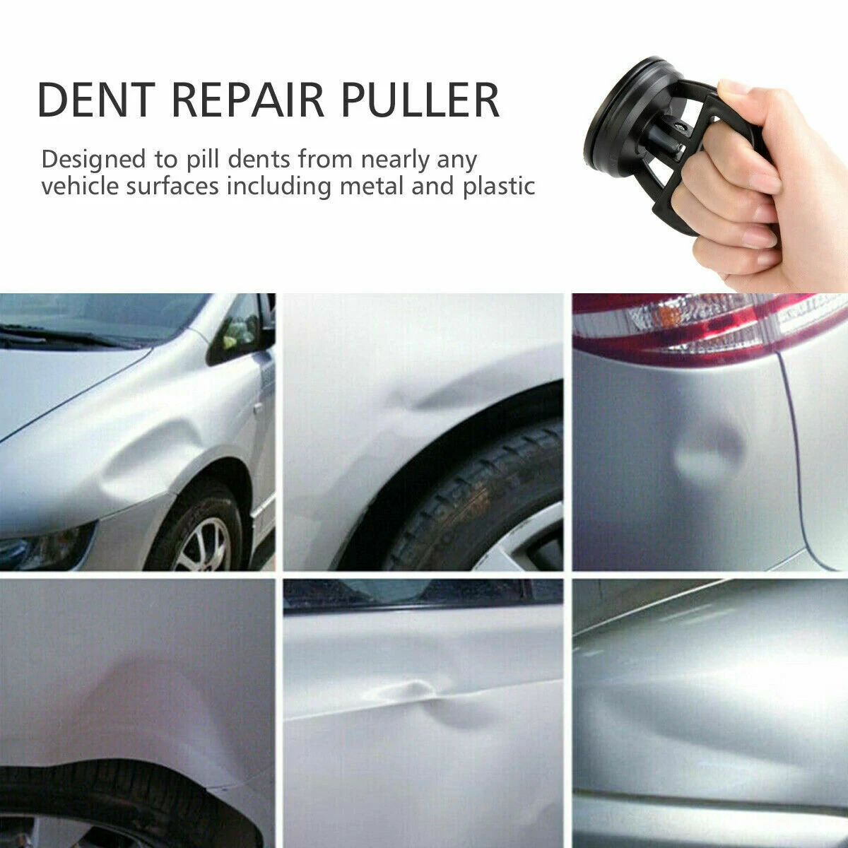 2PCS Car Body Dent Repair Puller Pull Panel Ding Remover Sucker Suction Cup Tool Kit Heavy Duty Suction Cups — view 5