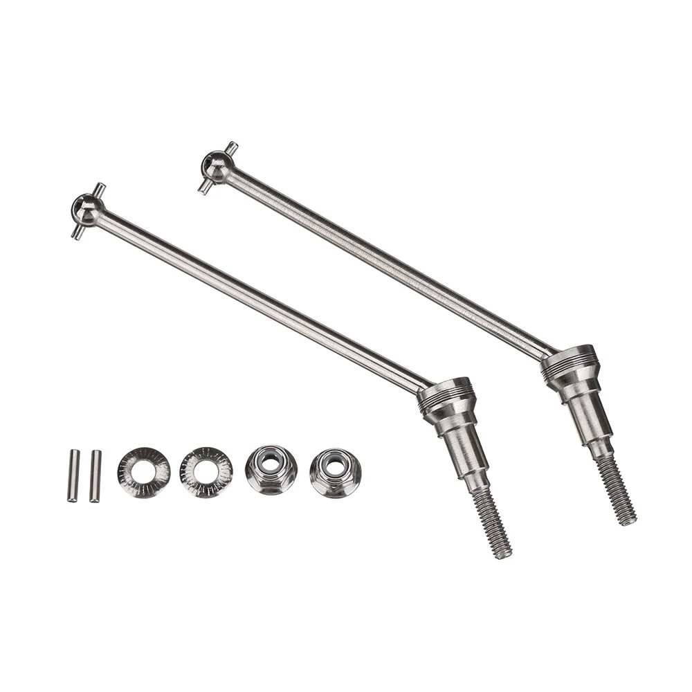 2PCS HBX 2996A 1/10 RC Car Parts Metal Universal Front Drive Shaft Vehicles Models Spare Accessories T2111 — view 2