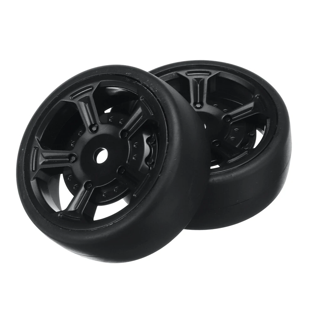 2PCS RC Car Parts Wheels Tires Front Rear Universal M22011 for Eachine EC35 1/14 Vehicles Models Spare Accessories — view 2