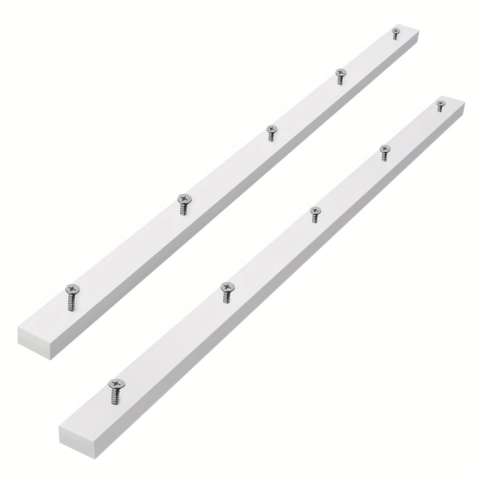 2PCS Table Saw Crosscut Sled Miter Bars with Pre-drilled Holes 3/4" x 3/8" x 17" Precise Woodworking Cuts Easy Installation — view 2
