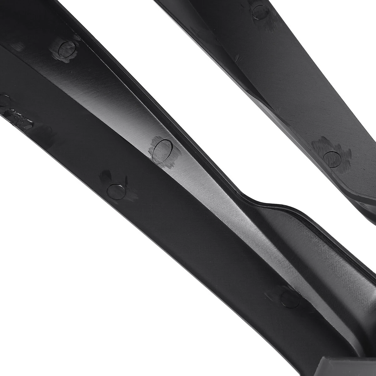 2Pcs Universal Car Black Rear Bumper Lip Wrap Angle Splitters — view 6