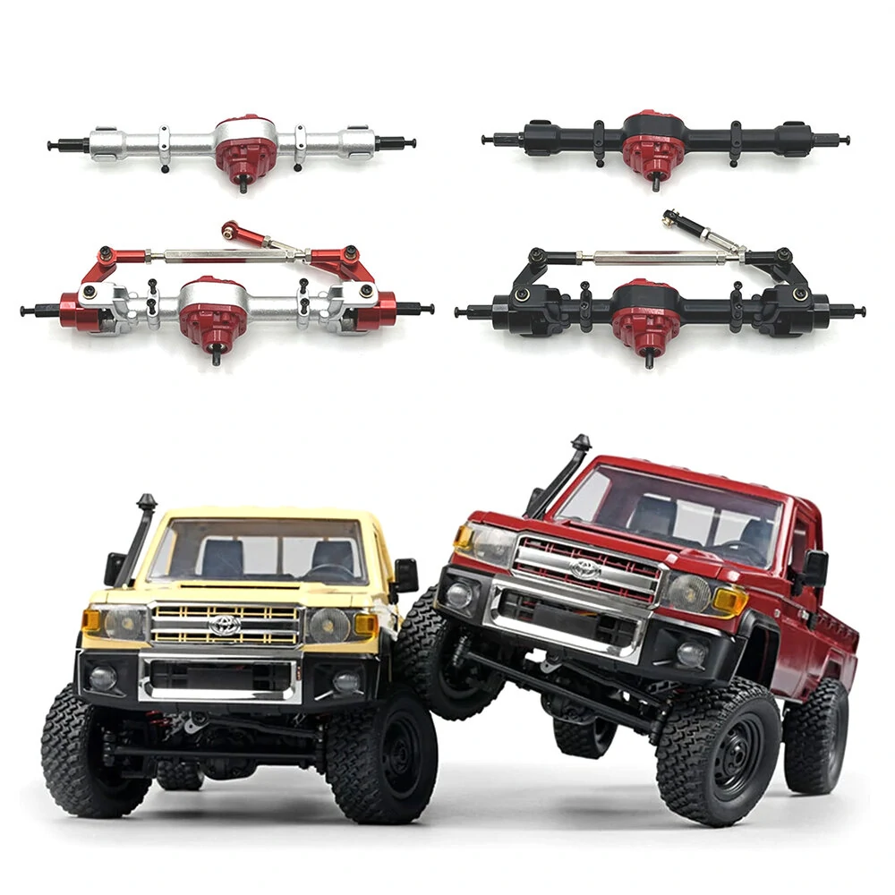 2PCS Upgraded Metal Front Rear Bridge Axle Assembly MNRC MN82 MN78 MN168 MN80 for TOYOTA Land Cruiser LC79 1/12 RC Cars Vehicles Models Spare Parts — Pricio
