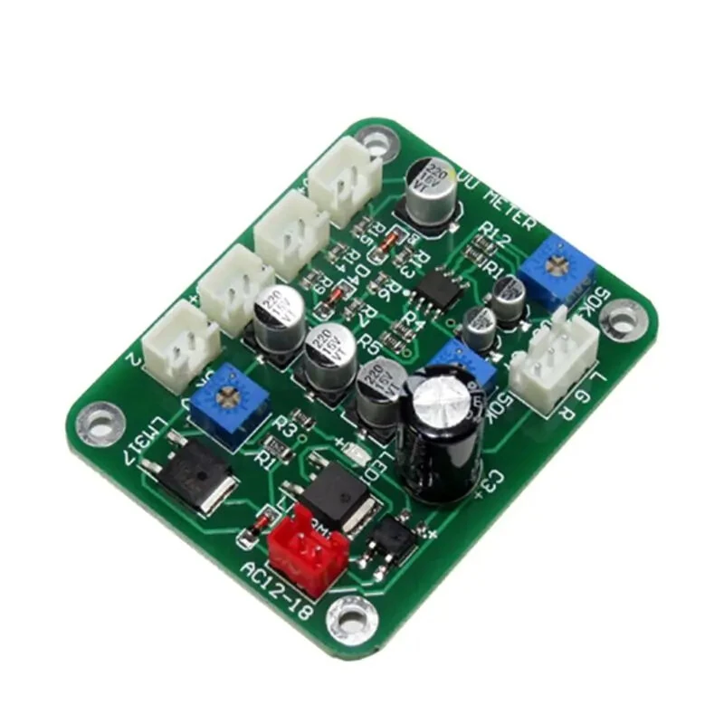 2Pcs VU Meter + 1pc Driver Board with Warm Backlight Analog VU Panel Meter Recording — view 3