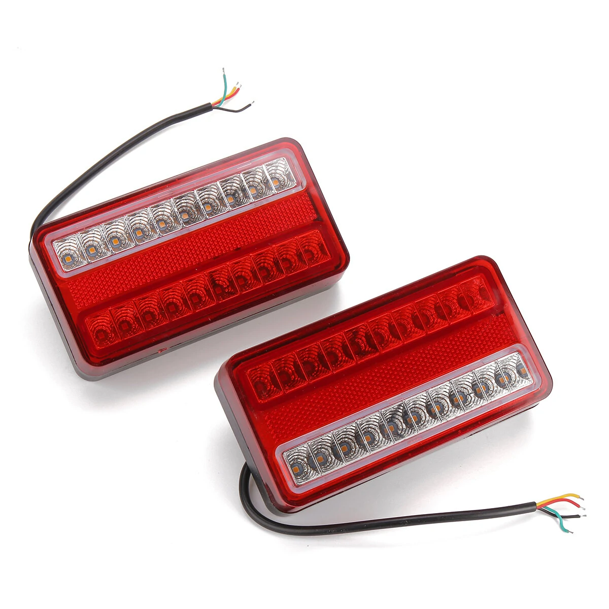 2Pcs Waterproof Car 20LED Tail Light Rear Lamps Pair Boat Trailer 12V Rear Parts For Trailer Truck Car Light — Pricio
