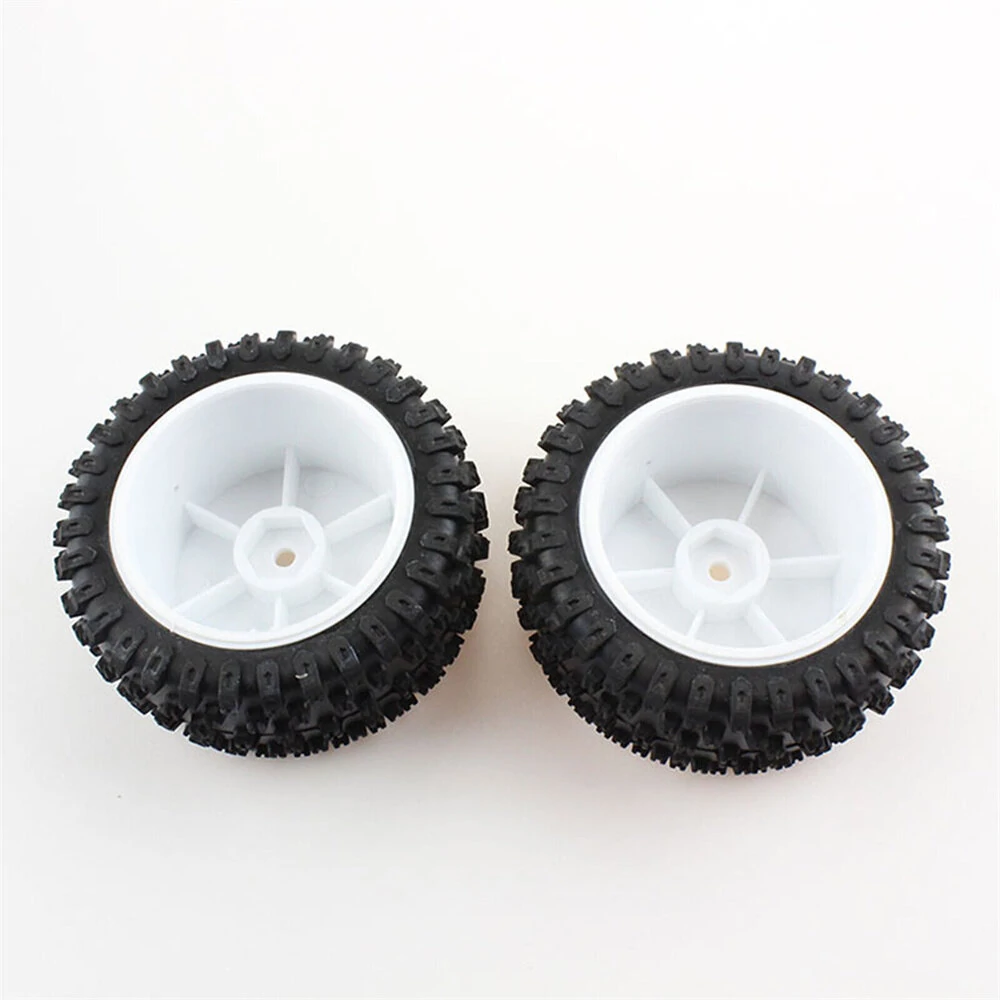 2PCS Wltoys 124007 1/12 RC Car Spare Rear Tires Wheels Rims Glued 2486 Vehicles Models Parts Accessories — view 3