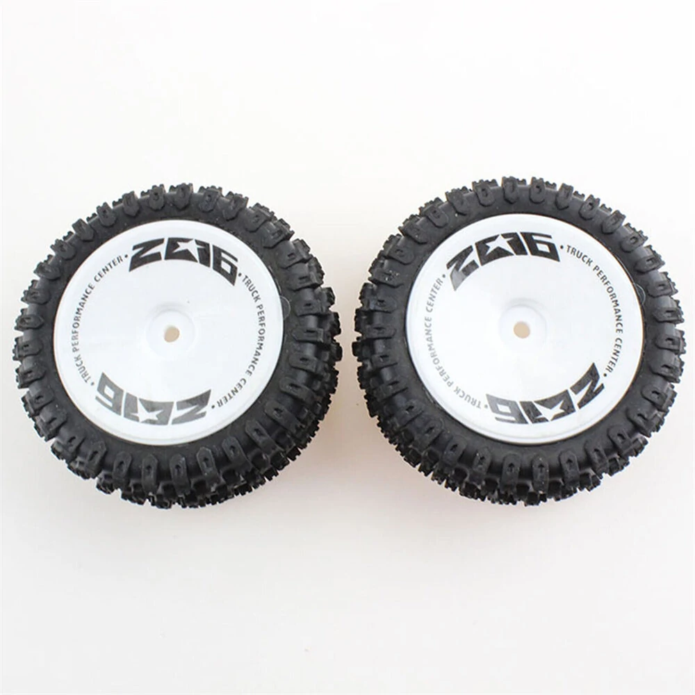 2PCS Wltoys 124007 1/12 RC Car Spare Rear Tires Wheels Rims Glued 2486 Vehicles Models Parts Accessories — view 4