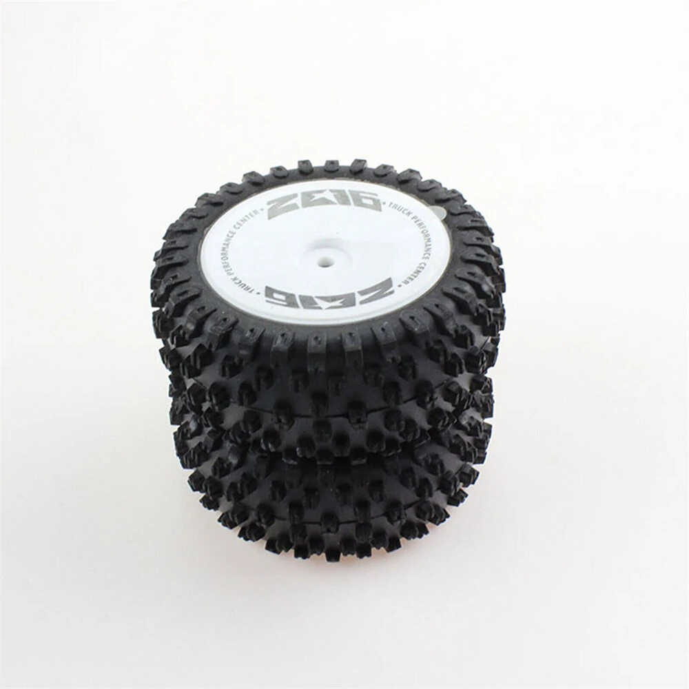 2PCS Wltoys 124007 1/12 RC Car Spare Rear Tires Wheels Rims Glued 2486 Vehicles Models Parts Accessories — view 5