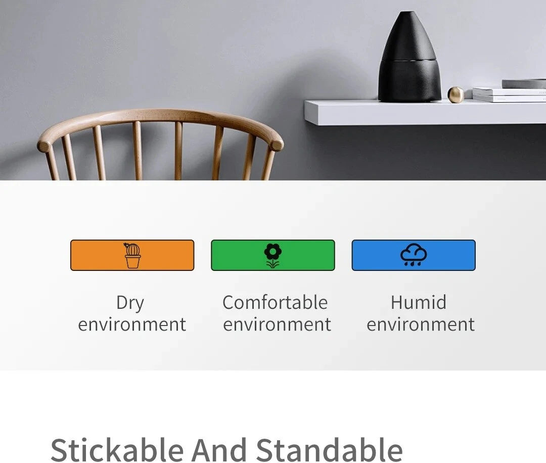 2Pcs Xiaomi DUKA Atuman Miernik Temperatury i Wilgotności Cyfrowy Termometr Higrometr Czujnik Miarodajny Stacja Pogody Zegar Dom Użytek Wewnętrzny — view 3