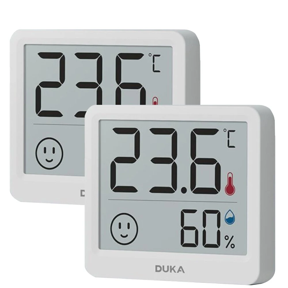 2PCS Xiaomi Duka Atuman THmini Electronic Temperature and Humidity Meter High Precision Vertical Infant Room Thermometer Digital Meter for Home — Pricio