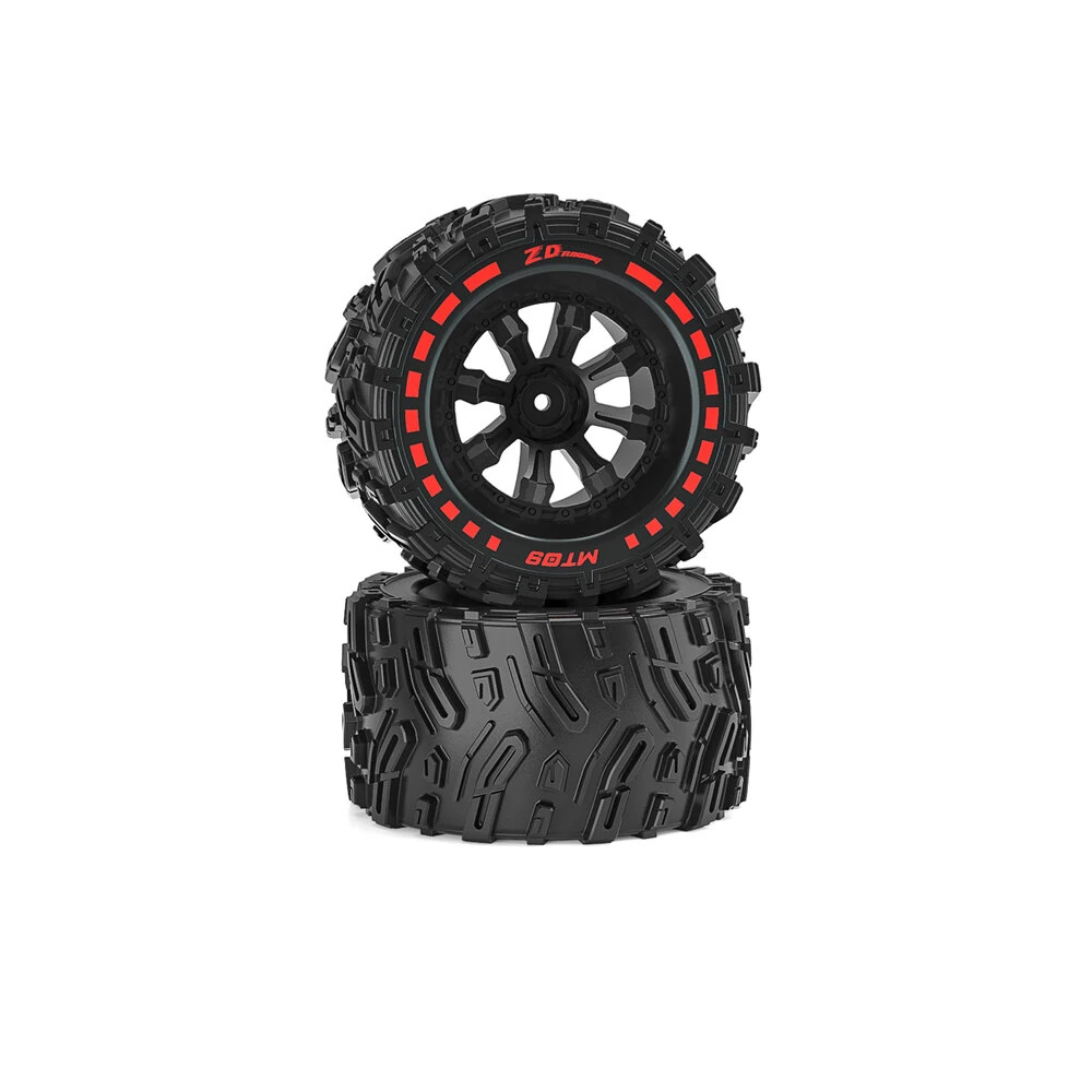 2PCS ZD Racing MT09 1/7 Brushless Monster Truck RC Car Parts Wheels Tires Wheelie Bar Assembly Vehicles Models Spare Accessories 09009 09049 — view 5