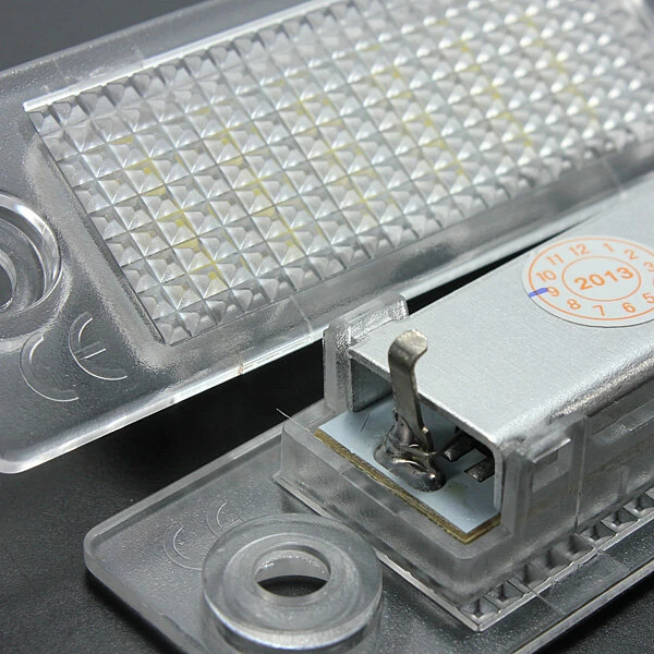 2x LED License Number Plate Light for VW Caddy T5 Golf Passat — view 6