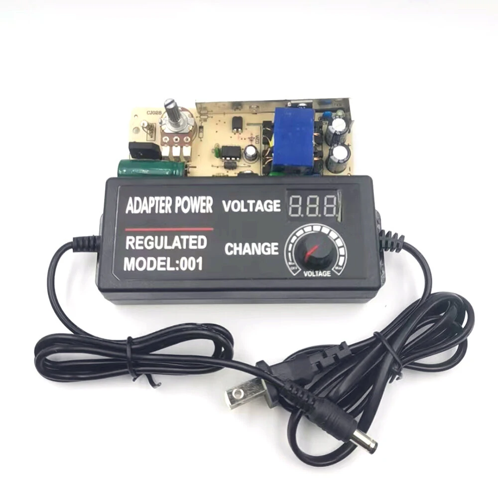 3-12V5A Adjustable Voltage Power Adapter with Clear Display Universal Input and High-Efficiency Operation Customizable AC/DC Cable Lengths Ideal for Various Devices Worldwide — view 6