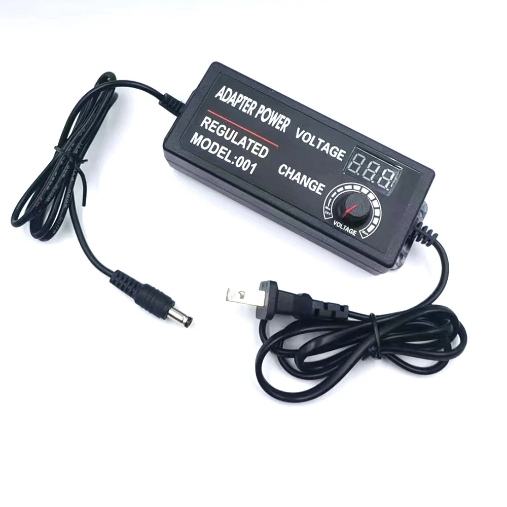 3-36V2A Adjustable Voltage Power Adapter with Clear Display Universal Input and High-Efficiency Operation Customizable AC/DC Cable Lengths Ideal for Various Devices Worldwide — view 3