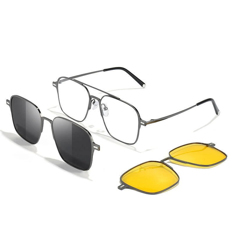 3 In 1 Magnetic Anti-blue Light Eyeglass with HD Polarized