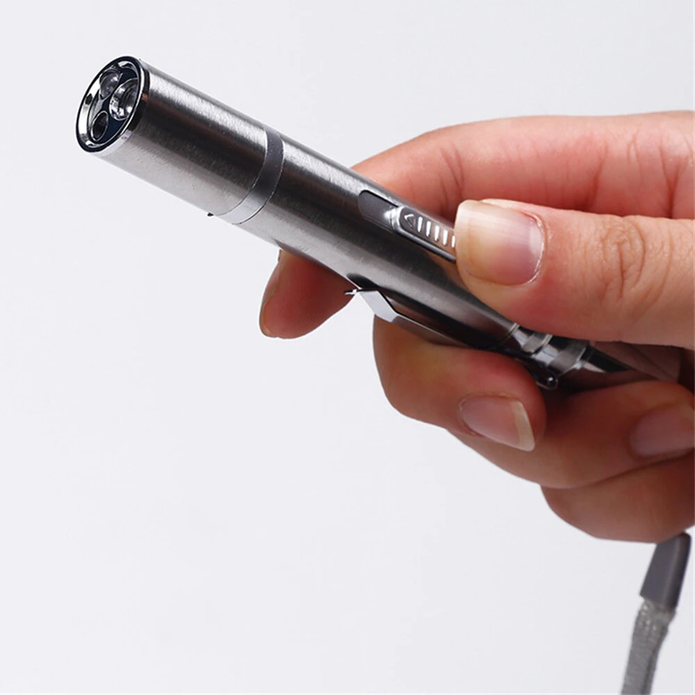 3-in-1 Red Light Cat Teaser Stick + White Light Mini Torch + UV Flashlight, USB Rechargeable Detecting Mini Pointer Pen Light — view 8