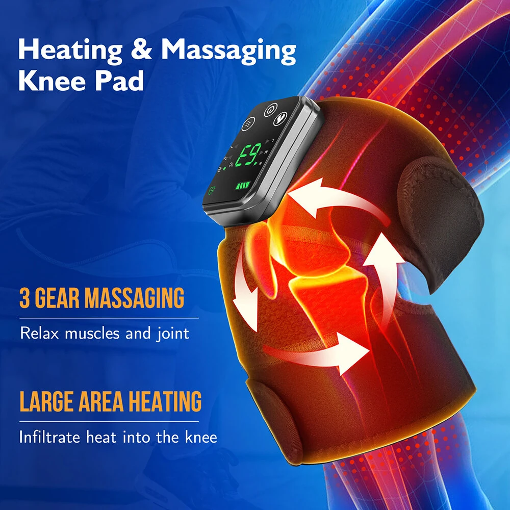 3 IN 1 Vibration Button Controller Heating Vibration Knee Pad Shoulder Pad Elbow Pad Intelligent Temperature Control Vibration Massage Moxibustion Hot Compress Instrument — view 5