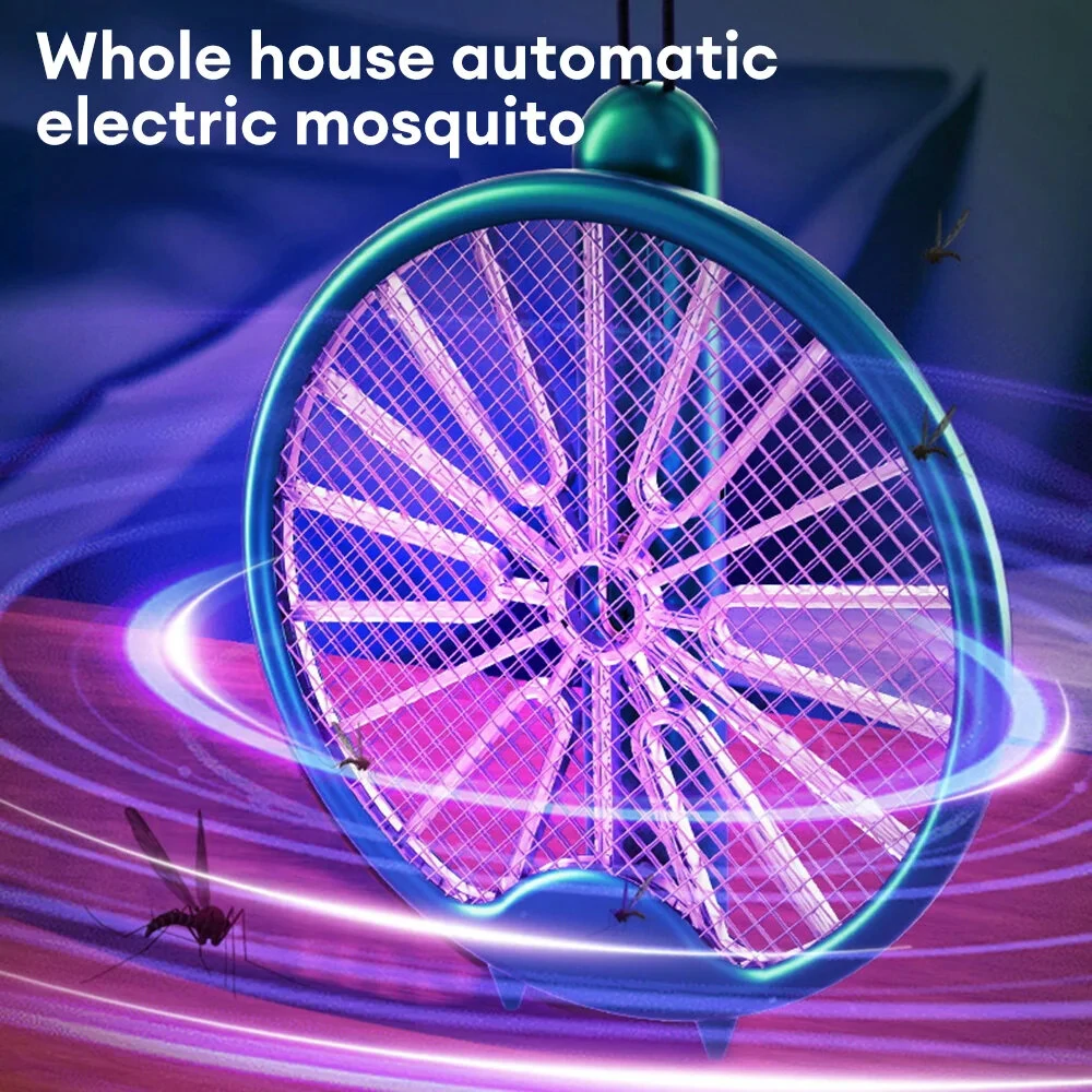 3000V Electric Mosquito Racket Mosquito Killer Lamp USB Rechargeable Foldable Mosquito Repellent Lamp Swatter Fly Swatter — view 5