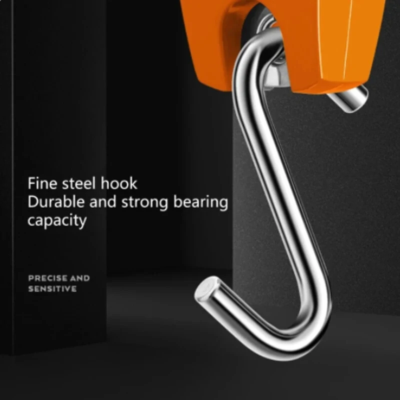 300kg Portable Handheld Scale Crane Scale Electronic Crane Scale LCD Digital Weighing Tool Industrial Heavy Duty Weight Stainless Steel Hook Scale Hanging Scale — view 11