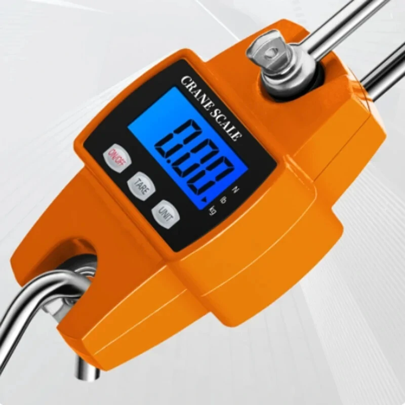 300kg Portable Handheld Scale Crane Scale Electronic Crane Scale LCD Digital Weighing Tool Industrial Heavy Duty Weight Stainless Steel Hook Scale Hanging Scale — view 3