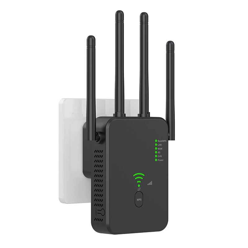 300Mbps 1200Mbps Wireless WiFi Repeater Wifi Signal Booster 2.4G/5G Dual-Band WiFi Extender 802.11ac Gigabit WiFi Amplifier WPS Router — Pricio