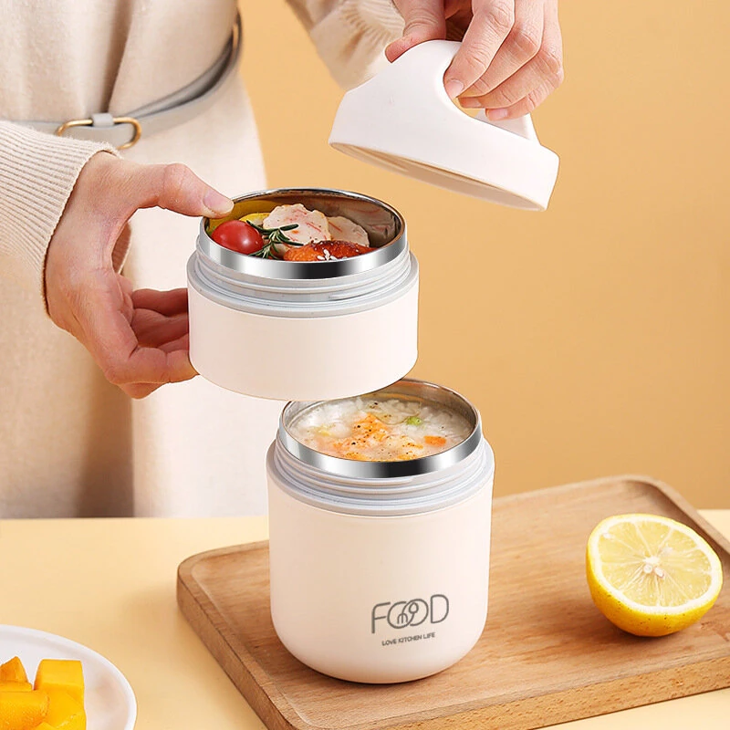 304 Stainless Steel Mini Breakfast Cup With Sealed Handle For Heat Preservation Portable Outdoor Milk Cup Soup Can Mug — view 3