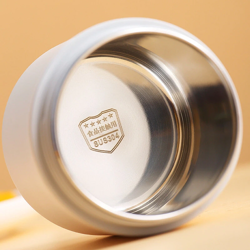 304 Stainless Steel Mini Breakfast Cup With Sealed Handle For Heat Preservation Portable Outdoor Milk Cup Soup Can Mug — view 5