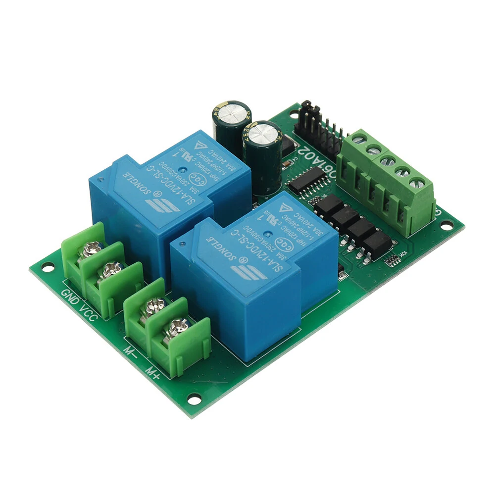 30A 12V 24V DC Motor Controller Relay Board Forward Reverse Control Limit Start Stop Switch for Garage Door Crane Elevator — view 6