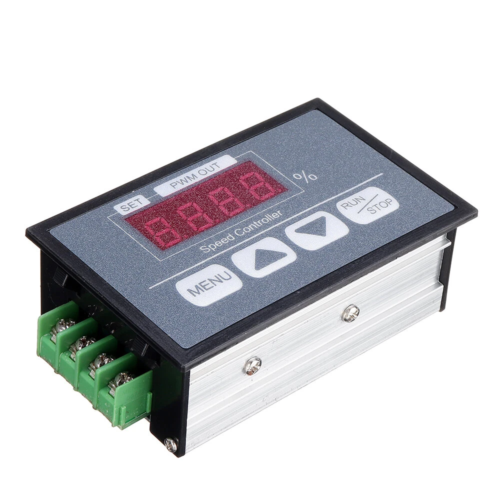 30A 6V12V60V Button Speed Controller Digital Display Percentage Tachometer DC Mo — view 2