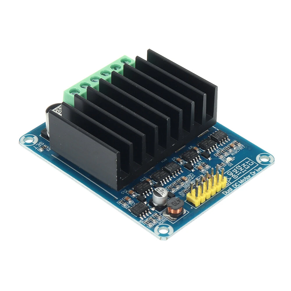30A DC 5V-12V Dual Channel H Bridge Motor Driver Module Bread Board Controller DHB-01A DC Motor Driver Board — view 4