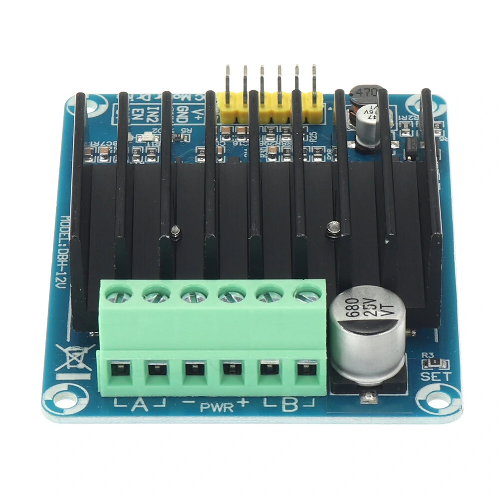 30A DC 5V-12V Dual Channel H Bridge Motor Driver Module Bread Board Controller DHB-01A DC Motor Driver Board — view 7